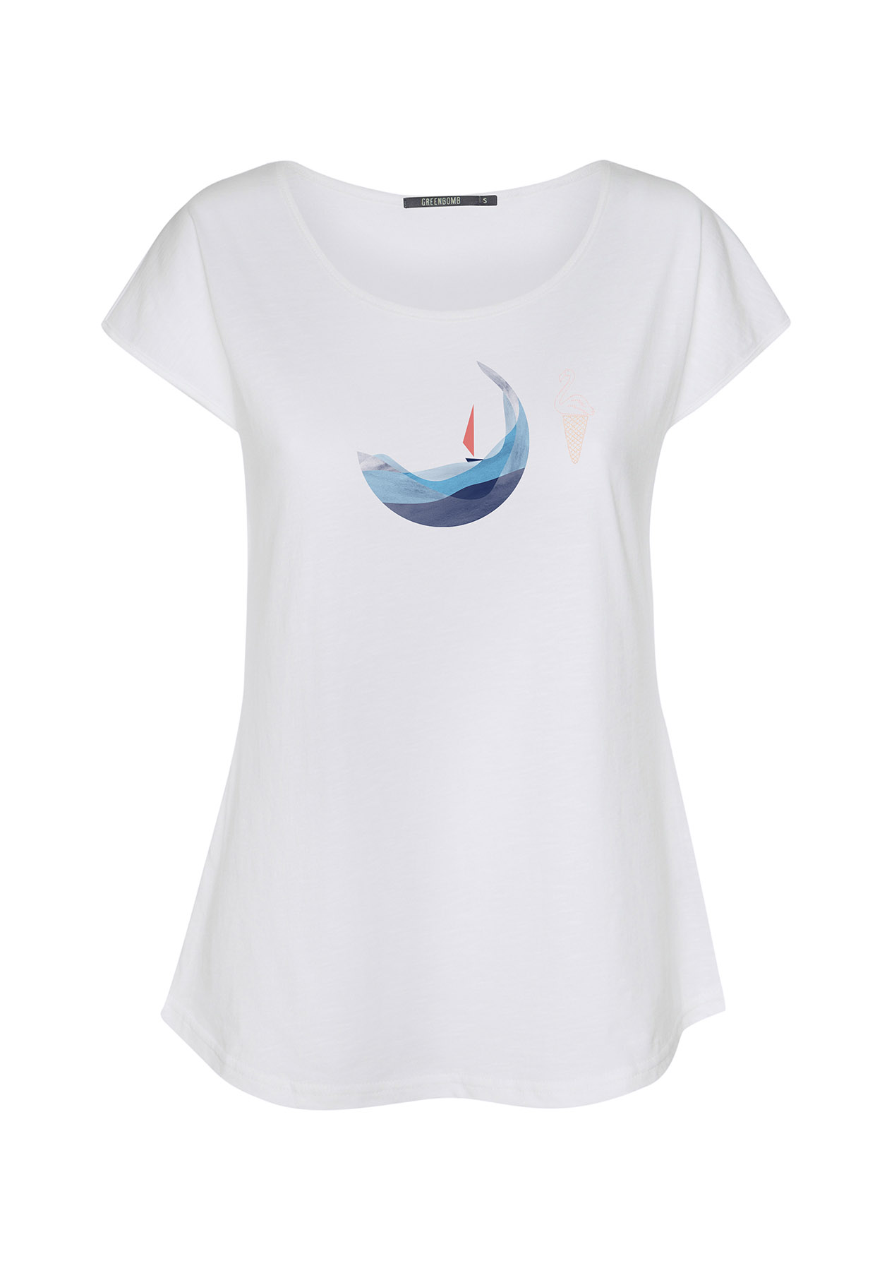 Damen Shirt Segelboot